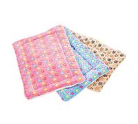 3Pcs Small Animal Bed Mat, Warm Bed Mat,Soft Plush Pad Mat,Small Animal Winter Sleep Bedding Mat for Small Medium Dog Cats