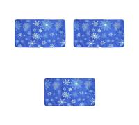 3pcs Small Cooling Gel Pillow for Headaches, Blue Cushion | PVC Ice Crystal Fill, Slip Resistant Surface, Universal Relief, at Home Use for Sensitive Users