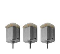 3pcs Small DC 3-5V 130 Mini Electric Motor Set, High Speed 17000-18000rpm Stainless Steel and Copper Coil Design for Toy Car DIY, Small