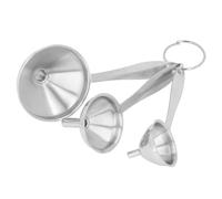 3PCS Small Funnels Stainless Steel Multifunctional Mini Filling Funnel Kit for Transferring Essential Oils Liquid Fluid