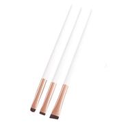 3pcs Small Makeup Brush Set for Professional Looking Eye Liner Eyelashes Eyeshadow and Face Application Compact Brush Collection