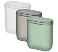 3pcs Small Plastic Storage Container with Lid, Back to School | PP Material, Desk Drawer Organization, Bag-friendly Form for USB Chargers and Pills, Students and Crafters