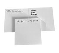 3PCS Small Sticky Notes Set, What The Fuck Sticky Notes Novelty Office Supplies, Rude Posted Notes Desk Accessories Festival Gifts,Funny Gifts for Friends Co-Workers Boss,Swearing Gifts