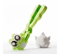 3PCS Snow Ball Maker Cute Animal Shaped Mold, Easy Snowball Shaper with Ergonomic Handle, Durable Snow Ball Maker for Snow Sand Play, For Kids Families Outdoor Fun (1, Green)