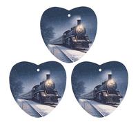 3PCS Snow Night Railway Train Car Air Freshener Hanging Scented Cards Cute lavender Car Fresheners Long Lasting New Cars Scents for Women Men Natural Air Freshener with Lanyard Automotive Freshies