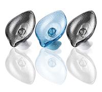 3Pcs Soap Dish for Shower, 2 Gray and 1 Blue Soap Bar Holder with Drainage Slots, Quick-Dry Soap Dishes for Bathroom for Sink and Tub, Suction Cup Soap Dish with Drainage for Easy Installation