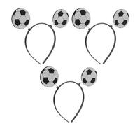 3pcs Soccer Headband Sports Hairband Soccer Ball Head Bopper for Game Day Hair Accessories Party Favor