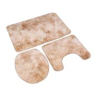 3Pcs Soft Non Slip Bathroom Rug Set for Home Decoration, Antistatic Mat Toilet Lid Cover Bath Mat, Rose Purple/Yellow, 19.7x30.7in/15.8x19.7in/15.75x13.78in, Great All Occasion (Yellow)
