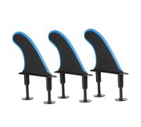 3pcs Soft Surfboard Fins With Screws 4.5 Inch Surf For Longboard Surfing Accessories(Blue Type 2)