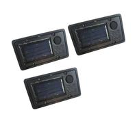 3Pcs Solar Lights Replacement Top with LED Bulbs Practical LED Accessories Garden Lamp Replacement Battery Box Solar Lights Top with Bulbs