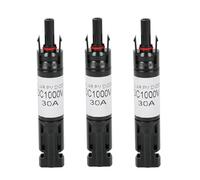3PCS Solar Panel PV Connector, M-C-4 In-line Diode Connector, 10A/15A/20A/30A DC 1000V Male and Female Waterproof Panel Cable Blocking Diode Holder, Solar PV Fuse Holder for Solar Panel (30A)