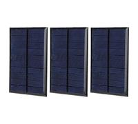 3Pcs Solar Panel Small Power Module Board, 5V 200mA Mini Solar Cell with 30CM Red and Black Wire, Polysilicon DIY Solar Panel for Solar Toys Lawn Lights Chargers