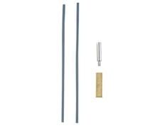 3pcs Soldering Iron T Tip T Head Set with Rubber Cable Hot Press Strip for LCD Ribbon Cable Repair and Digital Panel Maintenance 60W Copper Silicon