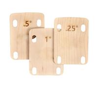 3Pcs Solid Maple Wood Plate Protections 0.25 0.5 and 1 Degree Thickness Guitar Neck Shims for Player Repairment Neck Washer Protector