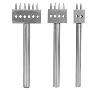 3PCS Spacing Punch Tool DIY Leather Craft Hole Punching Set Belt Profession Leather Hole Punch Tools Cutting Stitch for Wallet Belt Hole Puncher(6mm（2+4+6）)