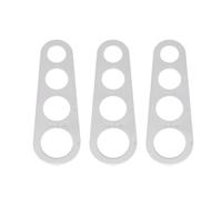 3pcs Spaghetti Measurer Stainless Steel with Four Measuring Holes | Compact, Rust Resistant, Easy to Use, Precise Portion Measuring, Hanging Loop, for Chefs and Gourmet Cooks
