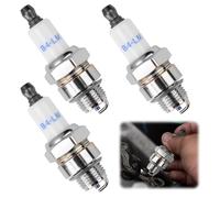 3Pcs Spark Plug for Lawnmower RJ19LM/B4-LM,4-Stroke Lawnmowers Spark Plugs for BPMR7A, Mellbree L7T and Champion CJ8 RCJ6Y RCJ7Y Replacement Brush Cutter Engines Lawnmowers Garden Tools