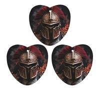 3PCS Spartan Helmet Car Air Freshener Hanging Scented Cards Cute White Car Fresheners Long Lasting New Cars Scents for Women Men Natural Air Freshener with Lanyard Automotive Freshies
