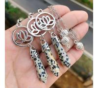 3pcs Speckle Stone Pendulum Pendant Power