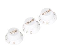 3Pcs Speed Control Knobs for Electric Bass Guitar Accessories, Knob Round Volumes Tone Replacement Speed