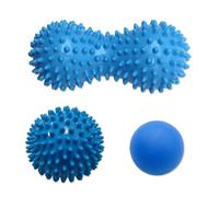 3PCS Spiky Massage Balls and Lacrosse Ball Set, Deep Tissue and Trigger Point Massage Balls for Back,Feet and Hands,Plantar Fasciitis Ball,Relax Muscles and Release Stress