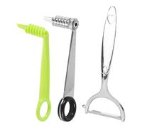 3pcs Spiral Cutter and Peeler Set, 2 Type Portable Cucumber Spiral Slicer with Durable Metal Peeler Tool Vegetable Cutter Kitchen Essentials, Quick & Easy Operations