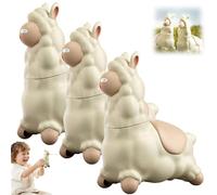 3PCS Spitting Llama Water Toy-Alpaca Interactive Water Sprayer,Llama Squirt Sprayers,Funny Alpaca Pool Toys,Funny Spoof Push Waters Sprinkler Leak-Proof for Outdoor,Summer Cooling Fun