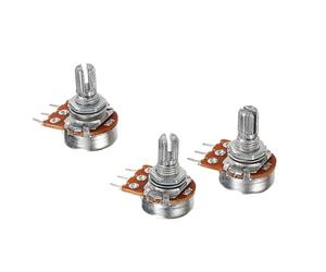3Pcs Split Shaft Guitar Potentiometers Replacement A1M ELectric Guitars Volumes Tone Pots Accessories Easy To Use Split Shaft Knurled Volumes Tone Control Potentiometers