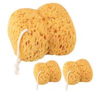 3Pcs Sponges Bath, Natural Sea Sponge Natural Sponges Wash Sponges for Body Ultra-Soft Exfoliating Body Sponge with Dense Foam Gentle Cleansing for Sensitive Dry Skin