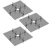 3PCS Square Flower Pot Cover Set 30cm for Indoor and Outdoor Planting Solutions (black)