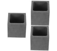 3pcs Square Mold Melting Ingot Mold Graphite Mould for Casting Gold Refining Tools Ingot Crucible cast Iron Ingot Crosses for Crafts Graphite Ingot