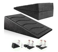 3pcs Squat Wedge Block Adjustable Non-Slip Squat Ramp Fitness Slant Board Calf Stretcher Multi-Angle Foam Stretch Wedge Ankle and Foot Incline Board for Stretching, Leg Extender