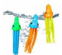 3Pcs Squid Diving Toys for Swimming Pool,Sinking Toys Swimming Sinkers for Kids,Squid Swim Pool Sinkers,Dive Squid Toy,Bath Squid Water Toy Underwater Training Pool Toys for 7-12 Girls Boys Pool Games