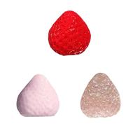 3Pcs Squishies Strawberry, Cute Strawberry Squeeze Toys, Fruit Squishies, Kawaii Sticky Stress Toy, Valentines Gift for Friends, Birthday Gift Ideas (A)