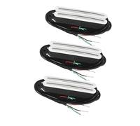 3PCS SSS Pickup Set Single Coil Sized Guitar Rail Humbucker Pickup Hot Dual Rails Ceramic For Electric Guitar guitar pickup parts (Color : White Set)