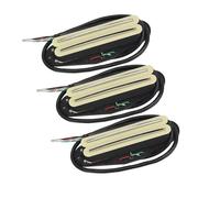 3PCS SSS Pickup Set Single Coil Sized Guitar Rail Humbucker Pickup Hot Dual Rails Ceramic For Electric Guitar guitar pickup parts (Color : Cream Set)