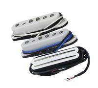3pcs Staggered Single Coil Pickups+Ceramic Hot Rail Pickup White For Electric Guitar SSS guitar pickup parts