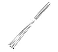 3pcs Stainless Steel Ball Whisk Set Manual Mixer Kitchen Wire Egg for Cooking Blending Whisking Beating Stirring for Blending(10 Inch)