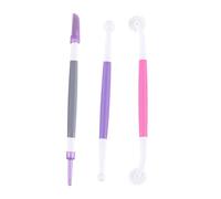 3Pcs Stainless Steel Cake Carving Tool Useful Fondant Cake Decorating Tools High Temperature Resistant Icing Modelling Tool for Cake Modelling Flower Patterns Pastry