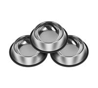 3Pcs Stainless Steel Dog Bowls Non-Slip Dog Food and Water Bowl Unbreakable Thicken Pets Feeder 13 Oz Rubber Base for Small/Medium/Large Pets Perfect Dishes for Indoor Dogs