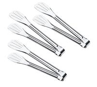 3PCS Stainless Steel Food Tongs - 9'' BBQ & Salad Tongs for Kitchen & Party Use