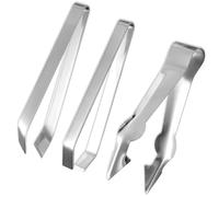 3pcs Stainless Steel Garlic Peeler with Fruit and Vegetable Remover, Garlic Tweezers Garlic Skin Remover Simple Fish Bone Tweezers Portable Garlic Peeling Clips Tool for Cooking Kitchen