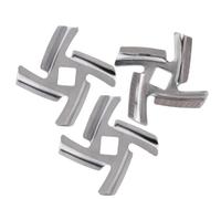 3PCS Stainless Steel Meat Grinder Blades with 8mm Inner Hole - Compatible with M-GB Series Meat Grinder - Durable Replacement Accessories(3PCS)