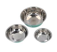 3Pcs Stainless Steel Pet Bowl Set, Anti Slip Bottom Dog and Cat Food Bowls, Rust Resistant Easy Clean Bowls with Noise Proof Base for Indoor Home Use