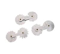 3pcs Stainless Steel Radius Fillet Gauge Set for Precise Concave and Convex Measurements, R1-6.5 / R7-14.5 / R15-25