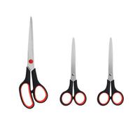 3Pcs Stainless Steel Scissor Set Soft Grip Household Diy Scissors For Kichen Office