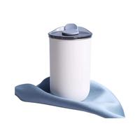 3pcs Stainless Steel Wash Cup Brushing Cup Tooth Tub Toothbrush Cup Household Set Simple Mouthwash Cup(White)