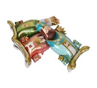 3pcs Standing Foil Balloons Kings Day for Christmas Decorations