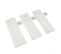 3PCS Steam Cleaner Pads for Karcher for easyfix SC1 to SC5 - High Absorbency Microfibre Floor Cloths for Hard Surfaces White 345x115mm