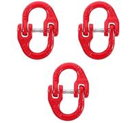 3pcs Steel Connecting Link 2t Red Chain Coupling Connector